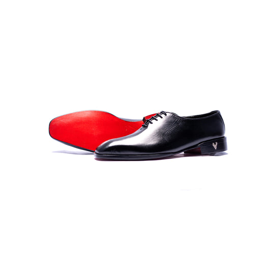 Handmade Leather Black Oxford Dress Shoes For Men