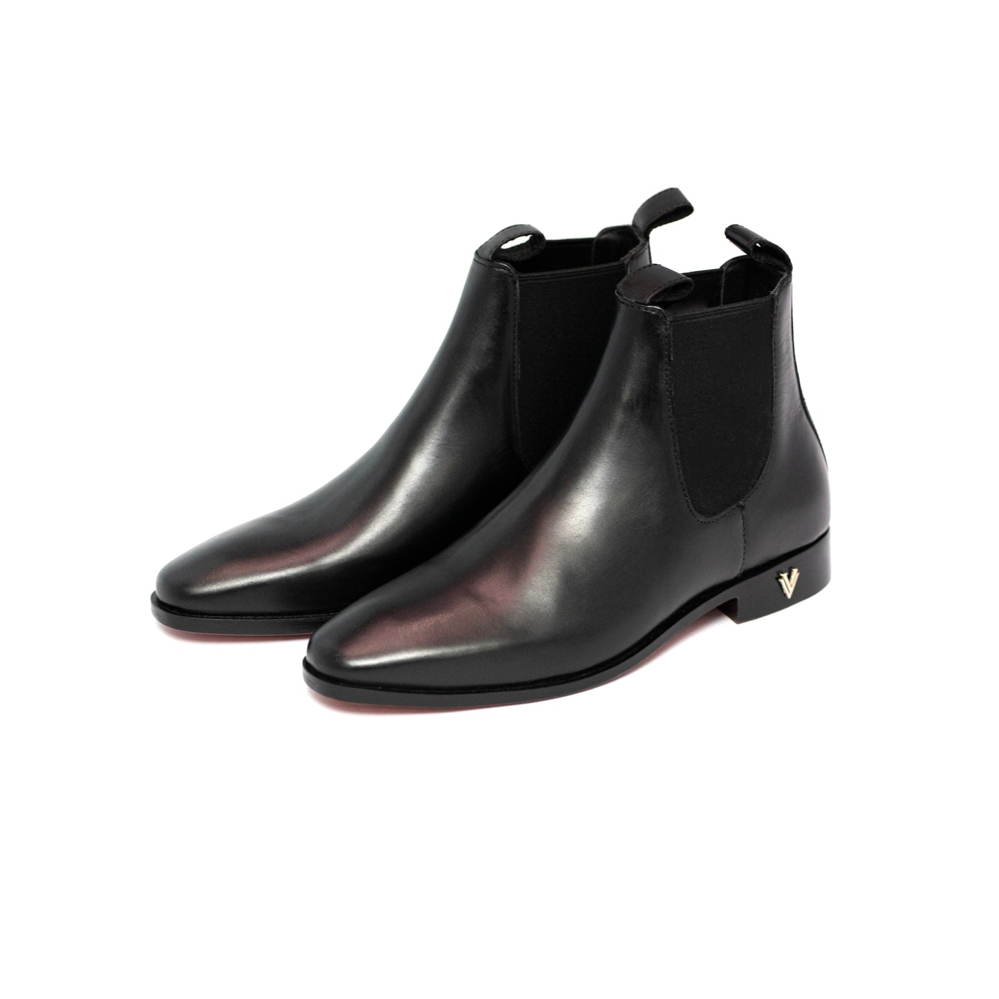 Handmade Black Genuine Chelsea Dress Formal Boots For Men