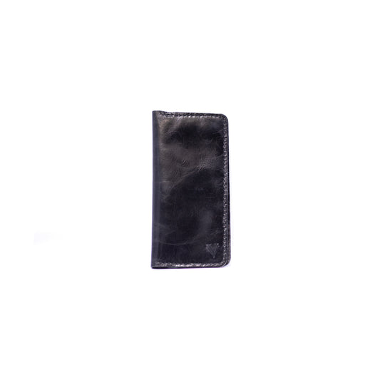 Black Leather Long Wallets For Men