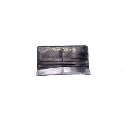 Black Leather Long Wallets For Men