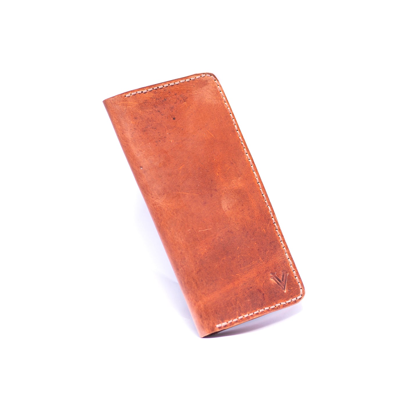 Brown Long Wallet Snap Closure