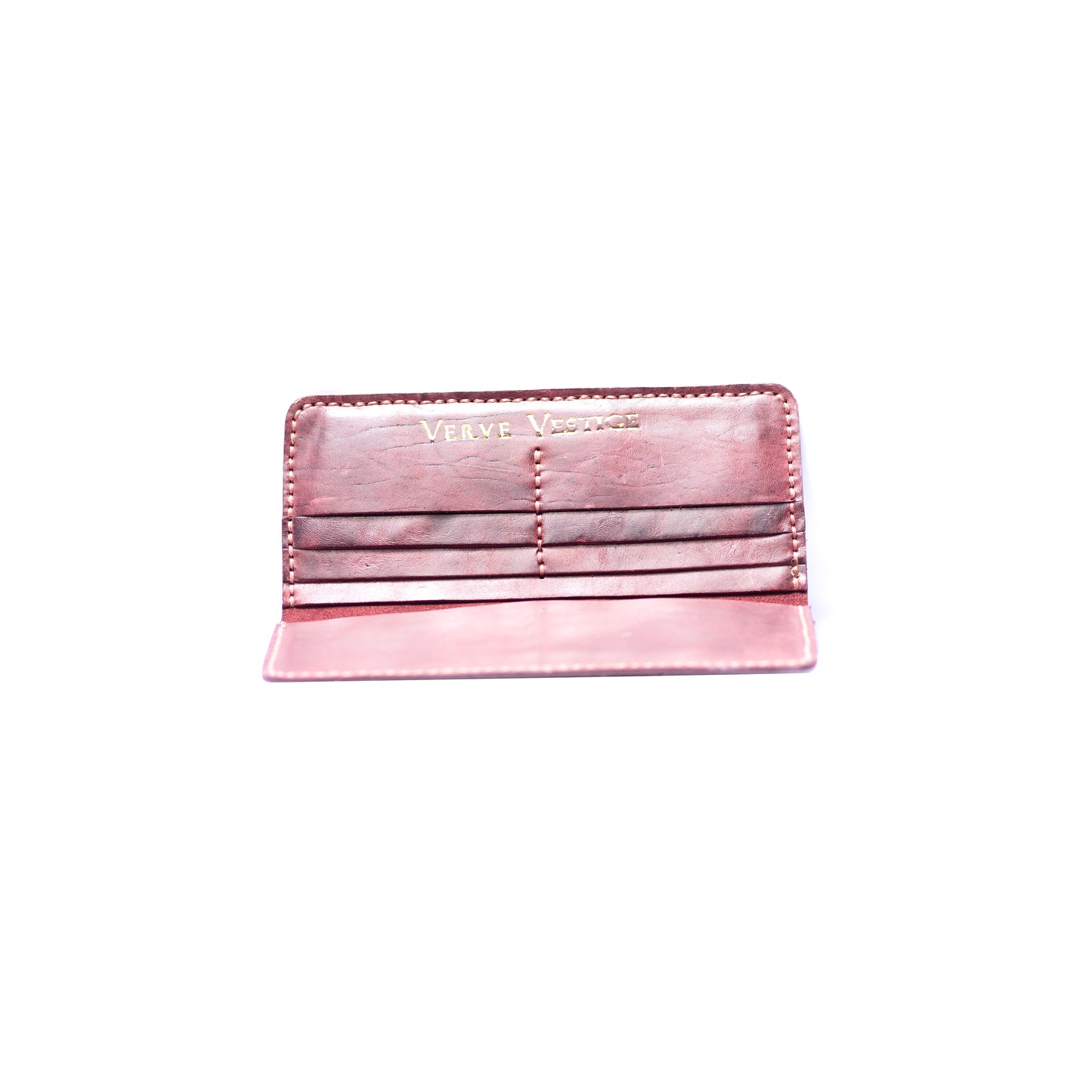 Burgundy Leather Long Wallets For Men