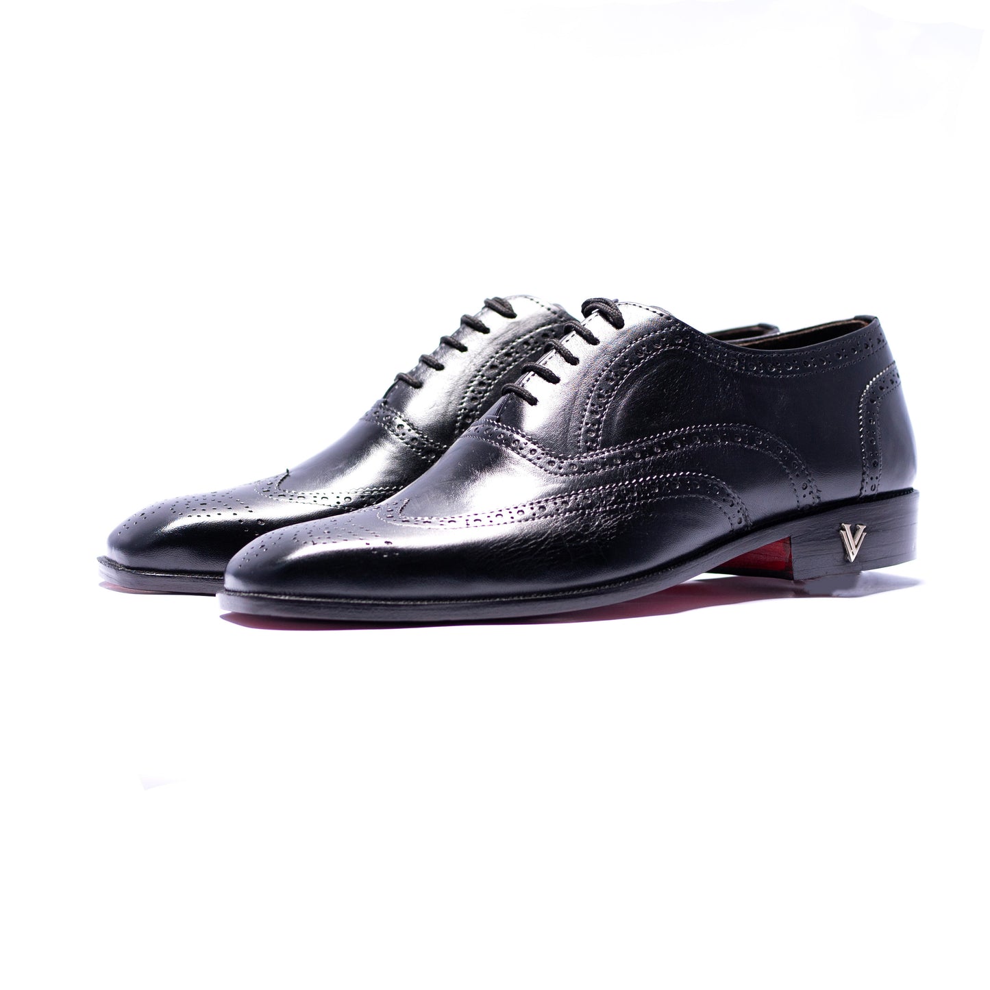 Black Wingtip Oxford Shoes