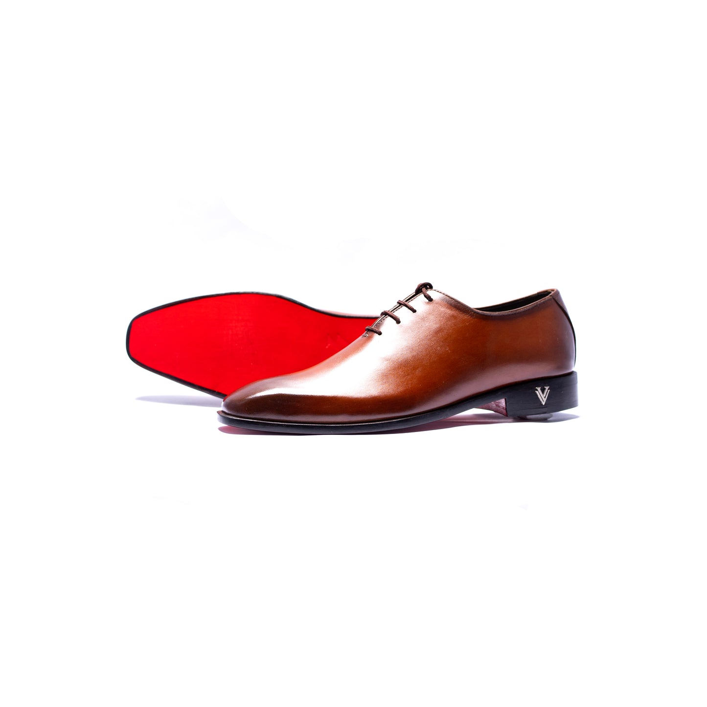Handmade Brown Leather Oxford Dress Shoes For Men