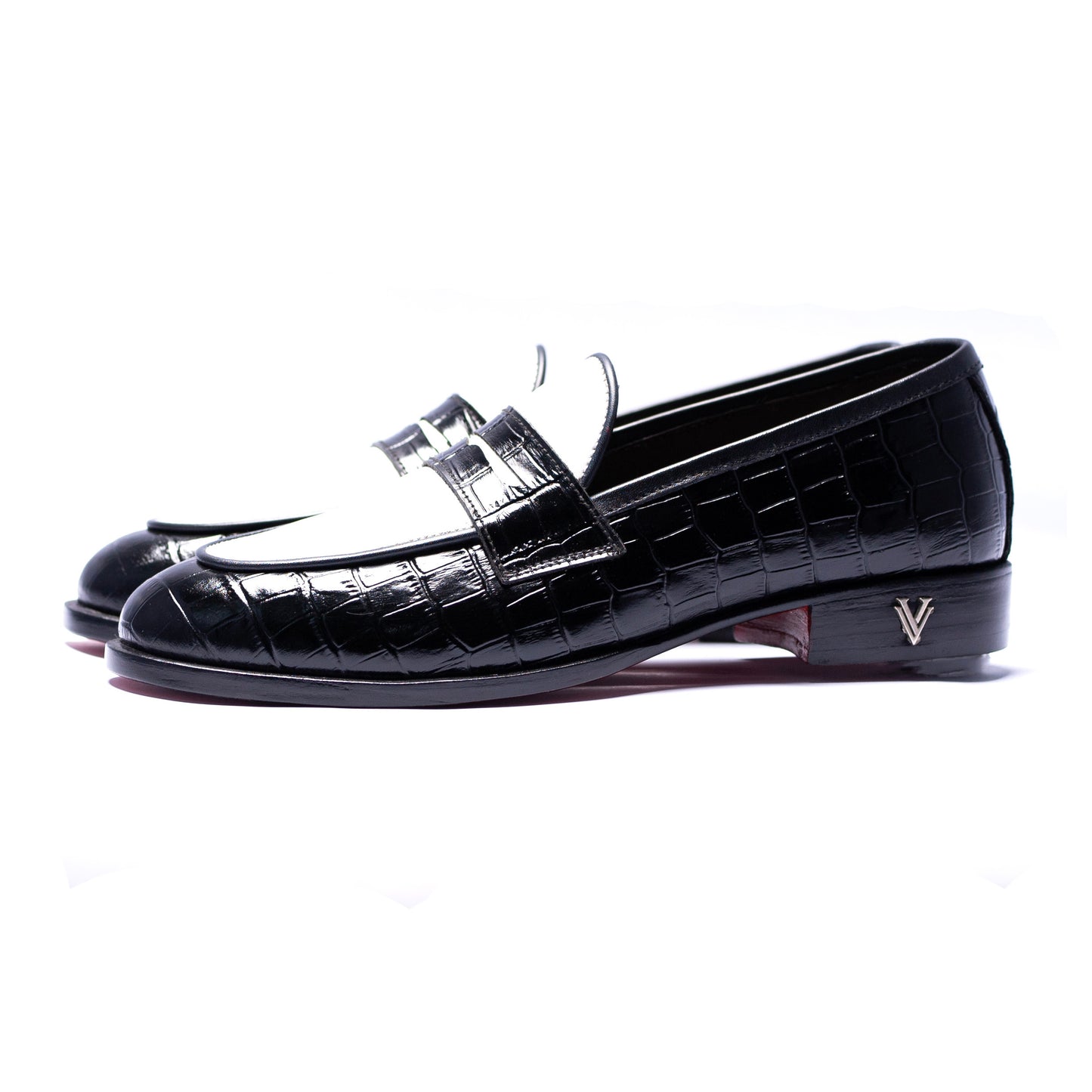 Black & White Slip On Shoes