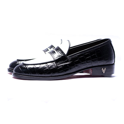 Black & White Slip On Shoes