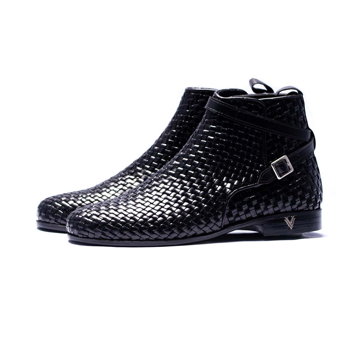 Black Woven Boots