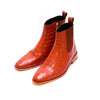 Tan/Brown Chelsea Zipper Boots