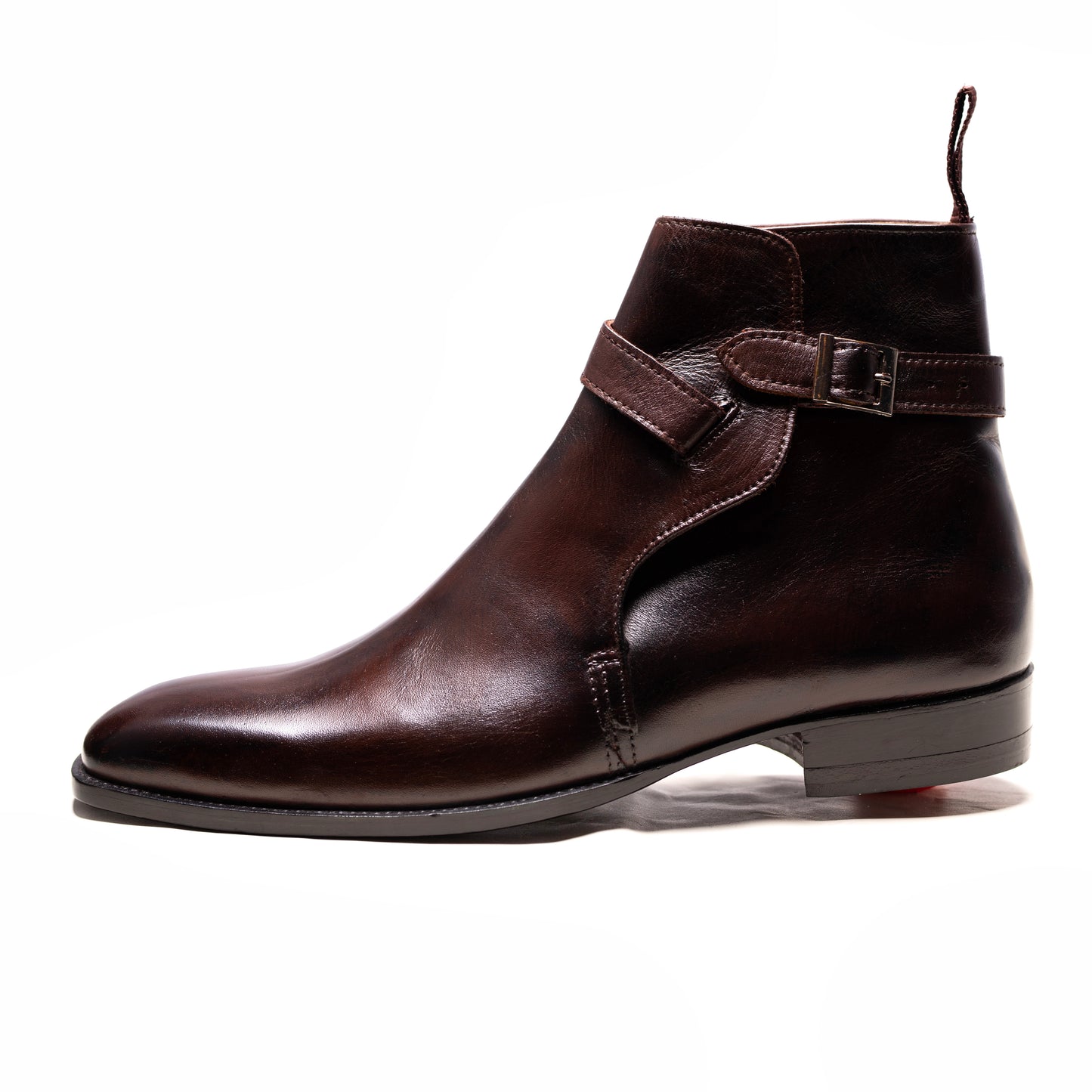 Handmade Brown Genuine Leather Jodhpurs Dress Boots for Men