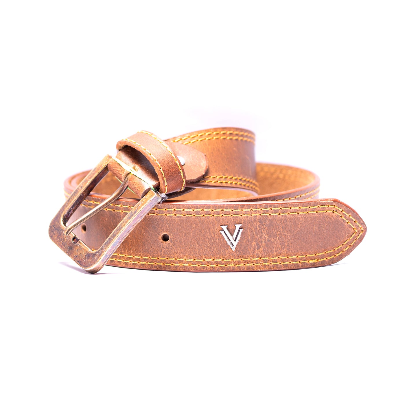 Tan/Brown Leather Belt