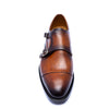 Brown Double Monk Shoes