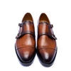 Brown Double Monk Shoes